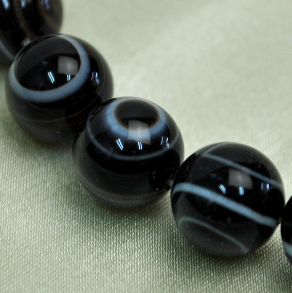 １２ｍｍ玉 天眼石（単品）　【中国チベット産 最高品質クラス 模様を厳選】※希少な完全無着色の天眼石